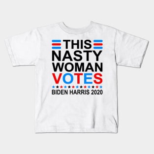 This Nasty Woman Votes Biden Harris 2020 Kids T-Shirt